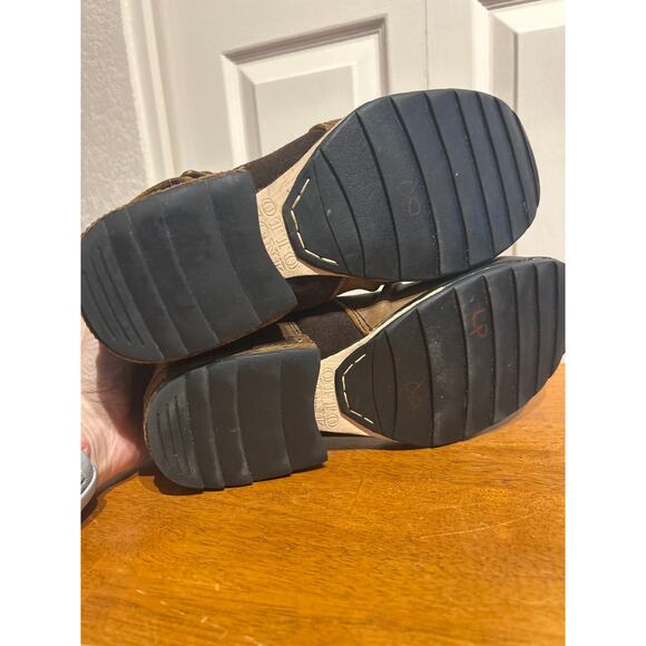 Otto Zone Men's Leather Biker Boots - Picture 5 of 8